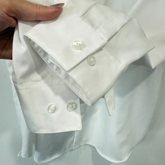 Calvin Klein Extreme Slim Fit White Tailored Button-Up Shirt Size 17.5 - Picture 7 of 17
